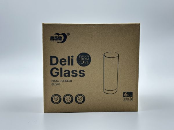 Deli Glass Press Tumbler Set  (275ml) - Image 2