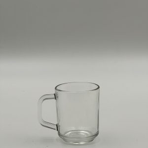 Transparent Cylindrical Glass Cup Set – 6 PCS for Tea & Coffee