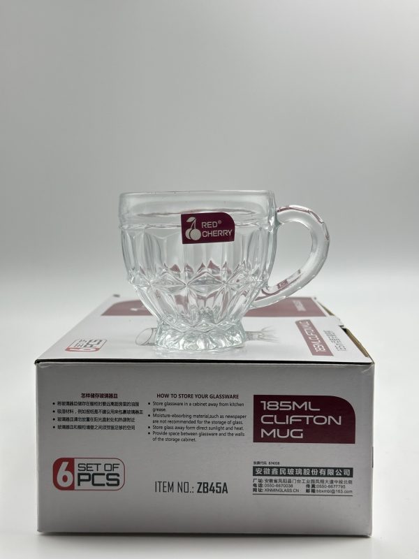 Red Cherry 185ml Clifton Mug Set - 6 PCS - Image 2