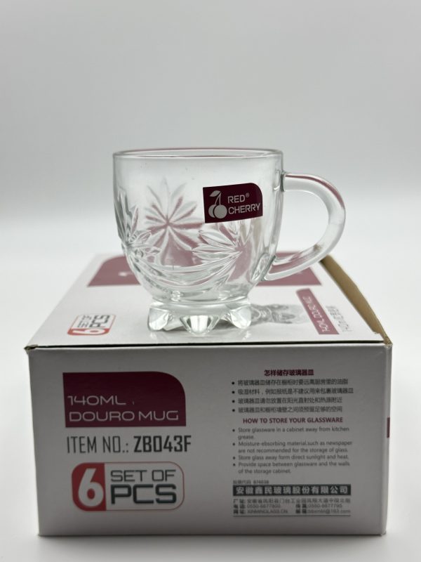 Red Cherry 140ml Douro Mug Set - 6 PCS - Image 2