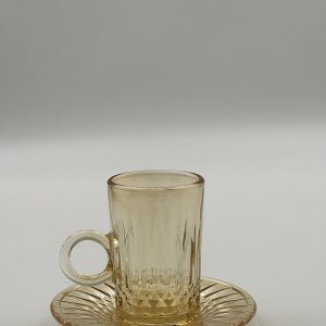 Doyalex Glass Cup & Saucer Set - 12 PCS