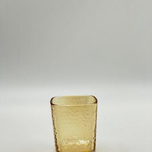 Amber Textured Glass Cup Set (6 PCS)