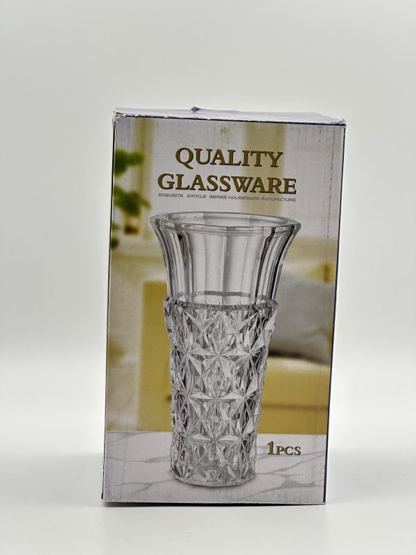 Elegant Crystal Glass Vase - Image 3