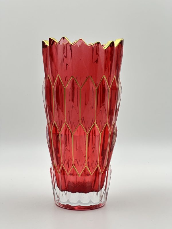 Elegant Crystal Cut Glass Vase - Image 2