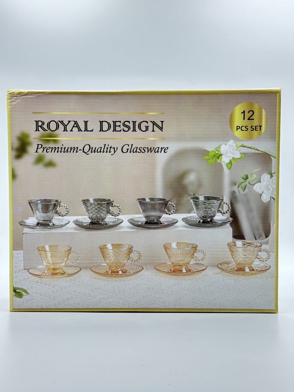 Royal Design Premium Glass Cup Set (12-Piece Set) - Image 3