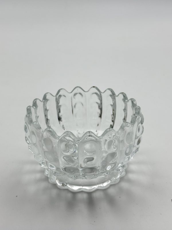 Elegant Textured Glass Dessert Bowl Set (6-Piece)