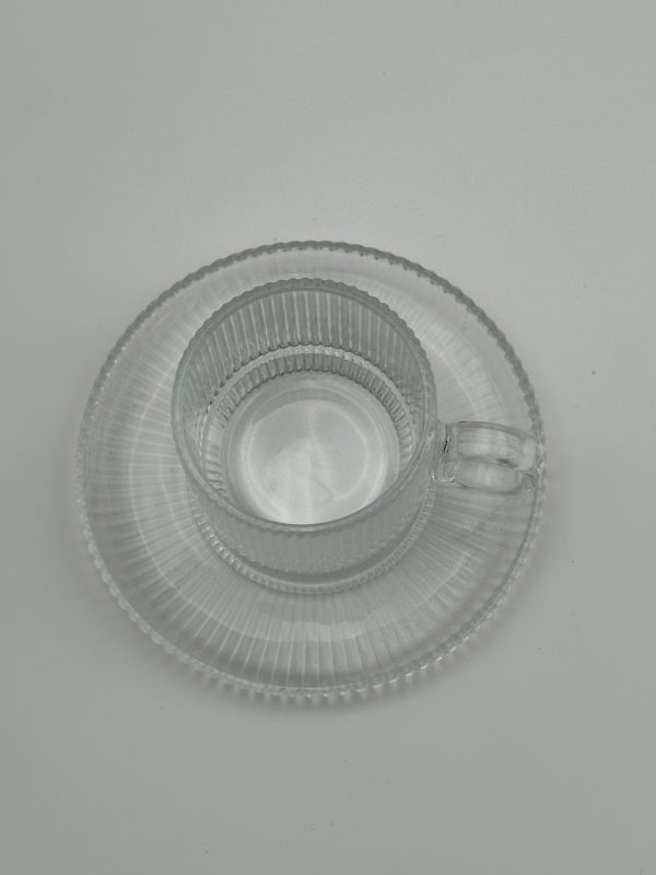 TRUE-UP Glass Tea Cup & Saucer Set - Image 3