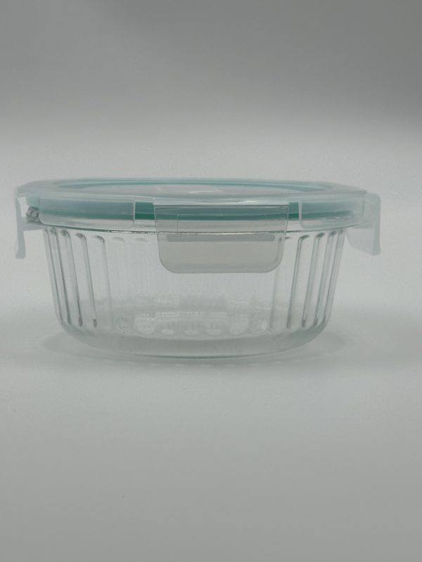 Round Glass Food Storage Container Set with Airtight Lids (3-Piece) - Image 5