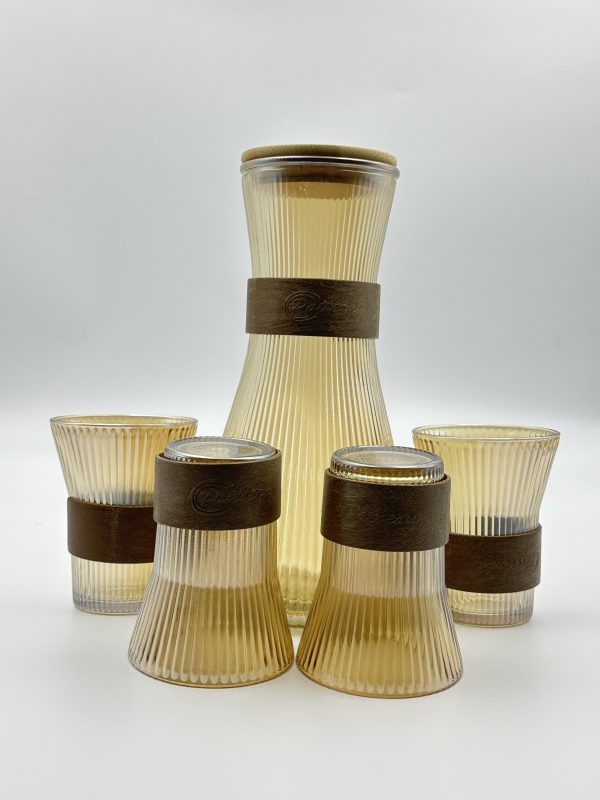 Elegant Glass Water Set with Carafe & Tumblers