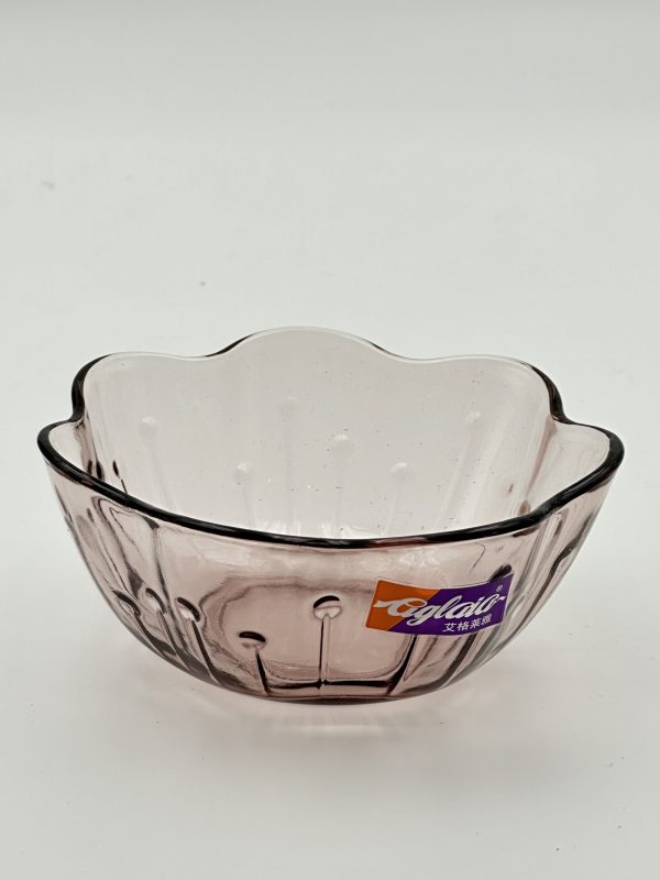 Flower Series Glass Bowl and Cup Set - Image 3