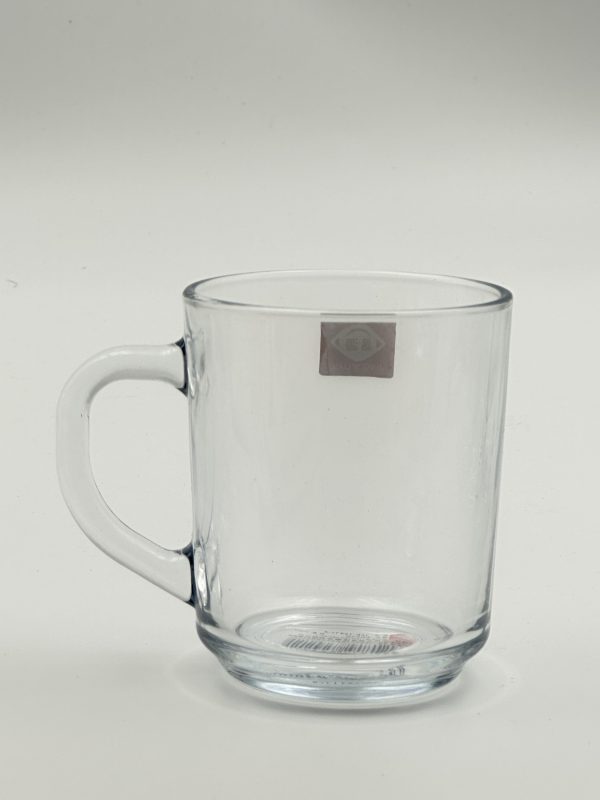 Crystal Clear Glass Mug Set (6 Pcs)