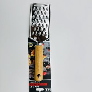 Stainless Steel Handheld Grater with Wooden Handle