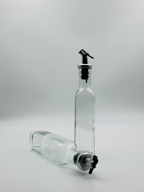 Glass Cruet Bottle Set - Image 2