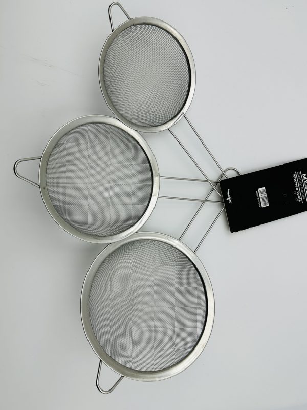 Stainless Steel Fine Mesh Strainer Set – 3-Piece BIG - Image 2