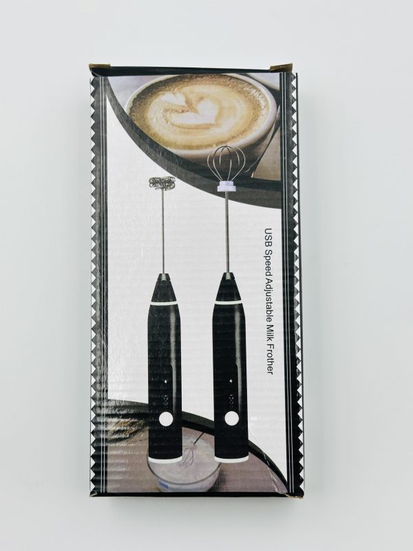 Rechargeable USB Milk Frother with 2 Whisks
