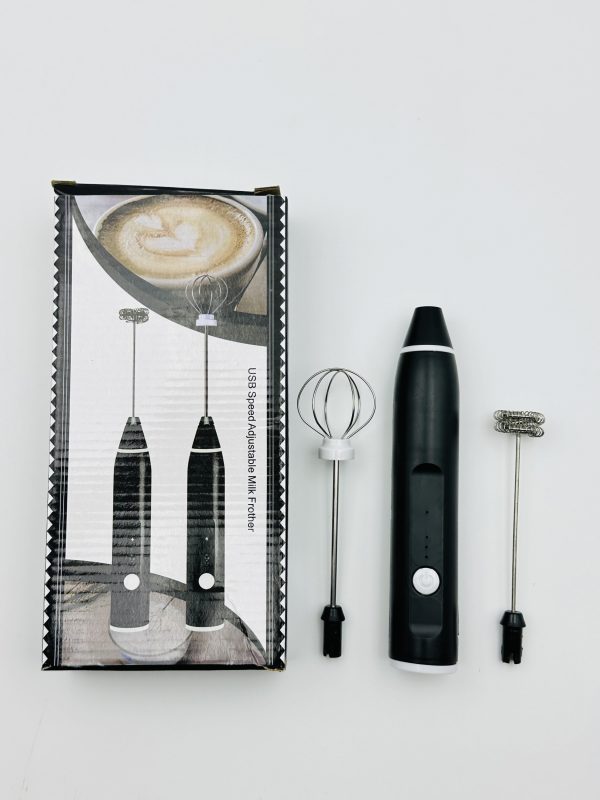 Rechargeable USB Milk Frother with 2 Whisks - Image 2