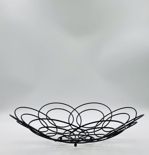 Modern Spiral Metal Fruit Basket - Image 2