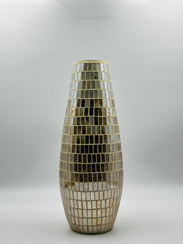 Golden Mosaic Tiled Vase - Image 2