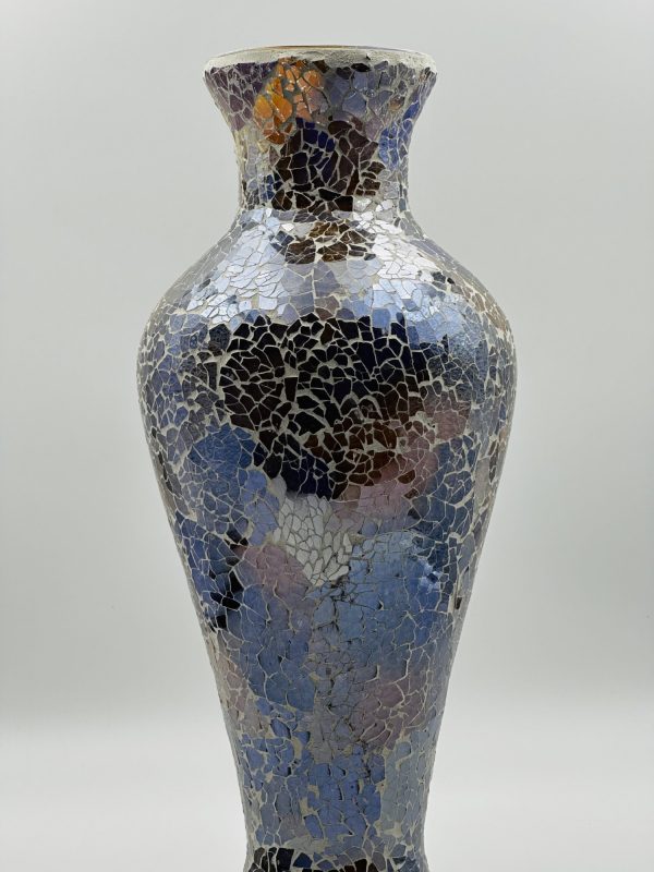 Mosaic Glass Vase – Handcrafted Decorative Piece - Image 4