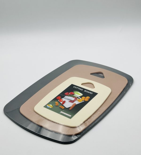 3-Piece Plastic Cutting Board Set - Image 2