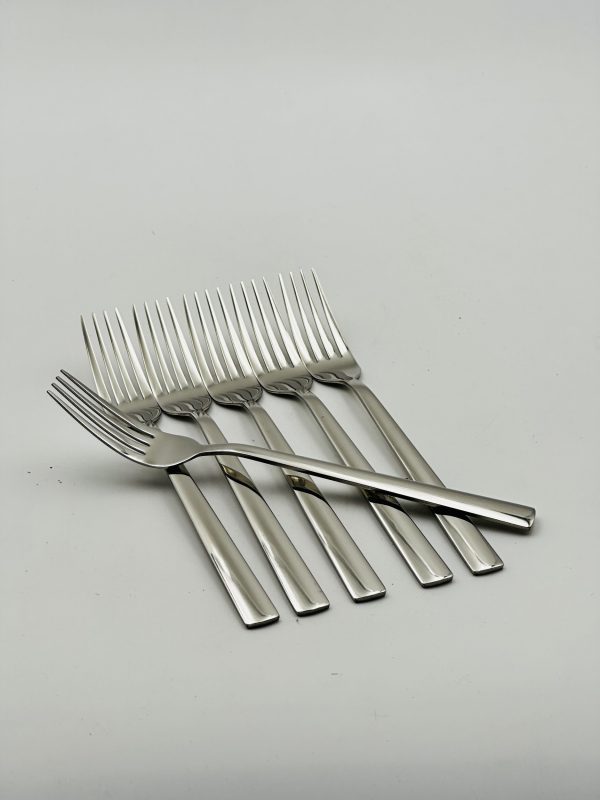 Stainless Steel Fork Set – Pack of 6 - Image 4