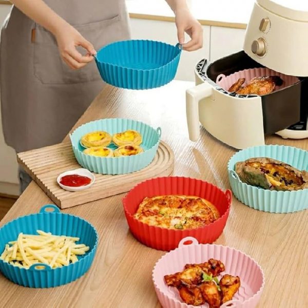 Silicone Steamer Basket Set (Collapsible & Heat-Resistant) - Image 4