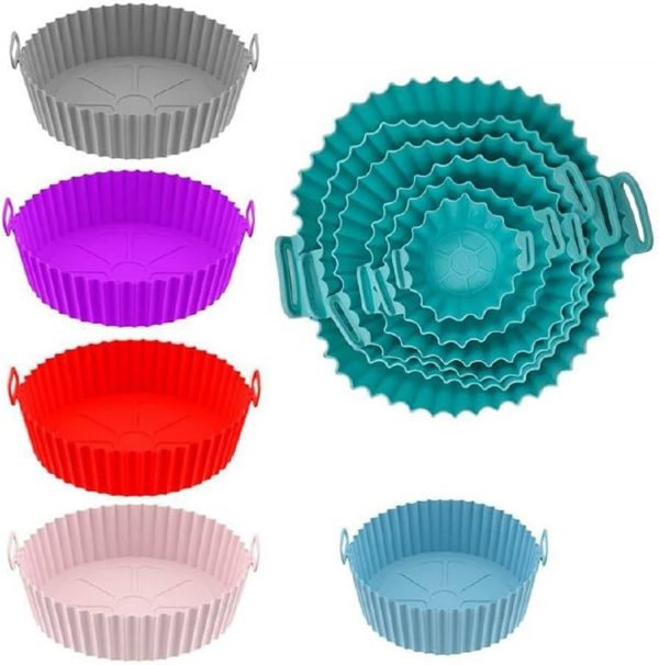 Silicone Steamer Basket Set (Collapsible & Heat-Resistant) - Image 3