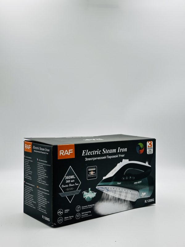 RAF Electric Steam Iron – 2200W with 360ml Water Tank