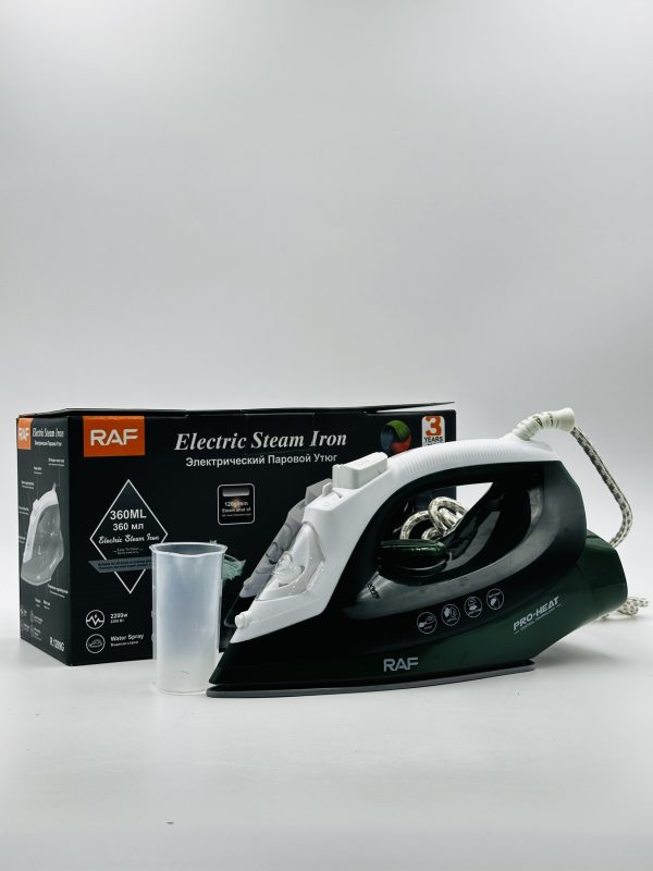 RAF Electric Steam Iron – 2200W with 360ml Water Tank - Image 2