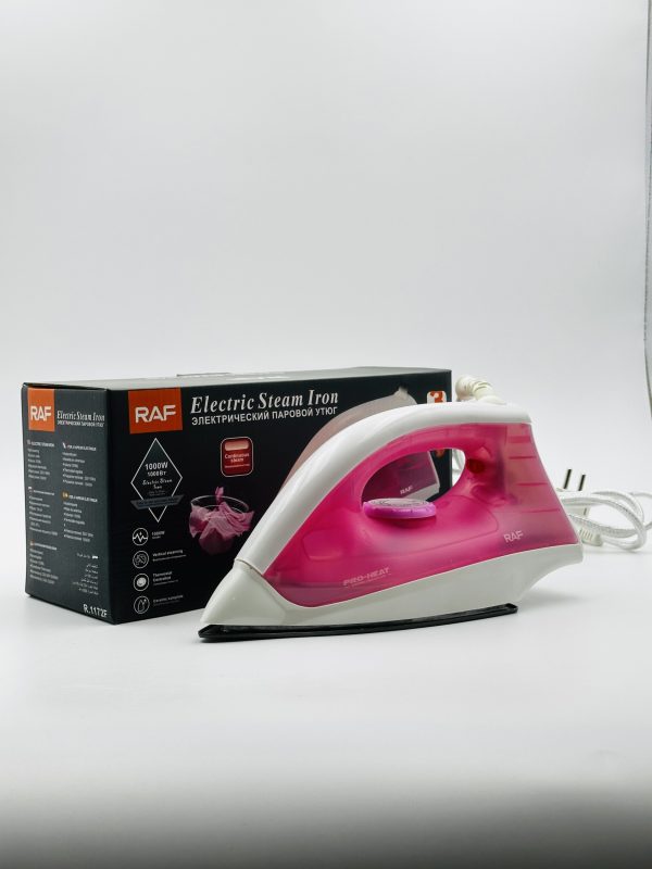 RAF 1000W Electric Steam Iron – Compact / Lightweight