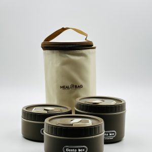 Bento Lunch Box Set with Insulated Meal Bag