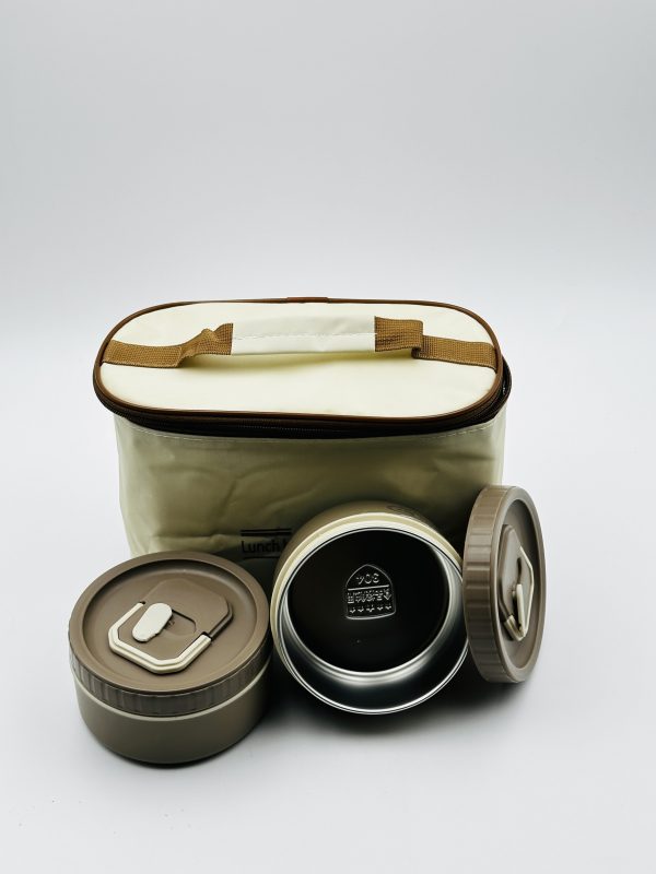 Insulated Bento Lunch Box Set with Carrying Bag - Image 3