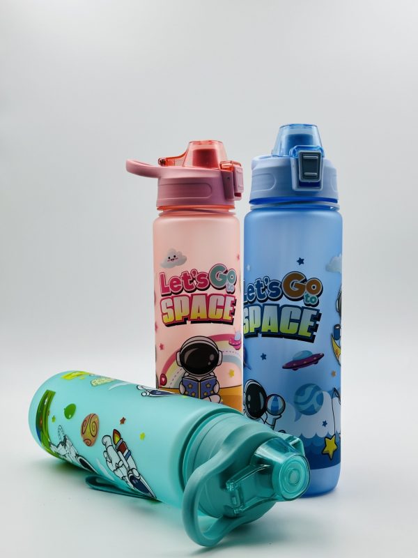 "Let's Go to Space" Astronaut-Themed Kids Water Bottle (1L)