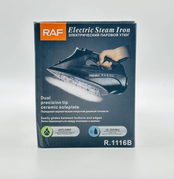 RAF ProHeat Electric Steam Iron R-1116B - Image 7