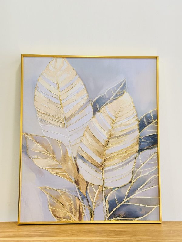 Golden Leaf Elegance Wall Art