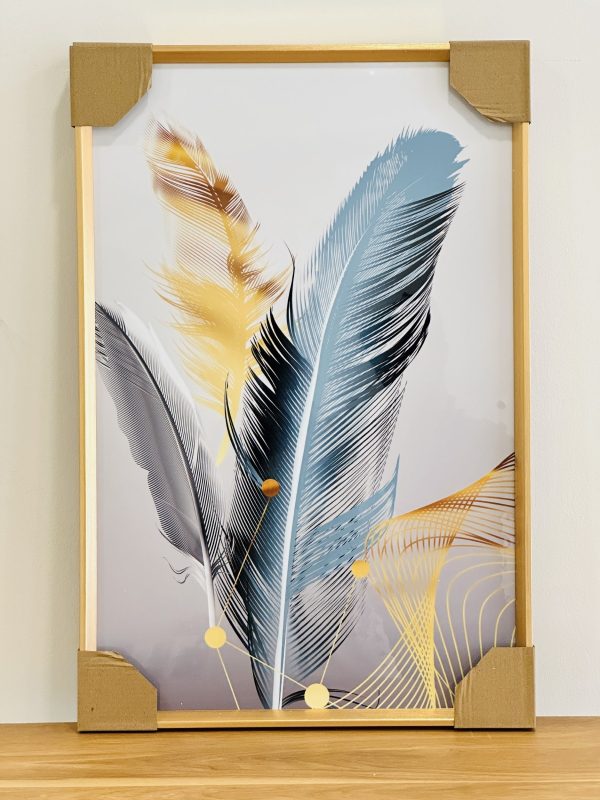 Product Name: Elegant Feather Abstract Wall Art