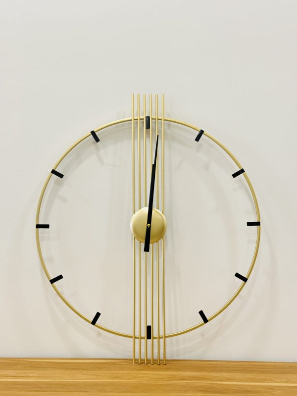 Modern Gold Minimalist Wall Clock