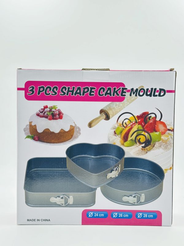 BakeEase 3-Piece Nonstick Springform Cake Mold Set - Image 7