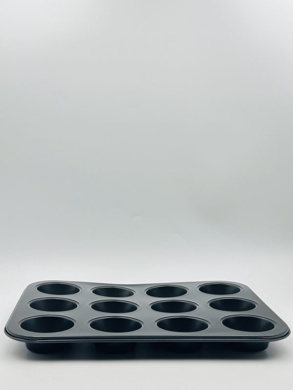 BakeEase 12-Cup Nonstick Muffin & Cupcake Pan