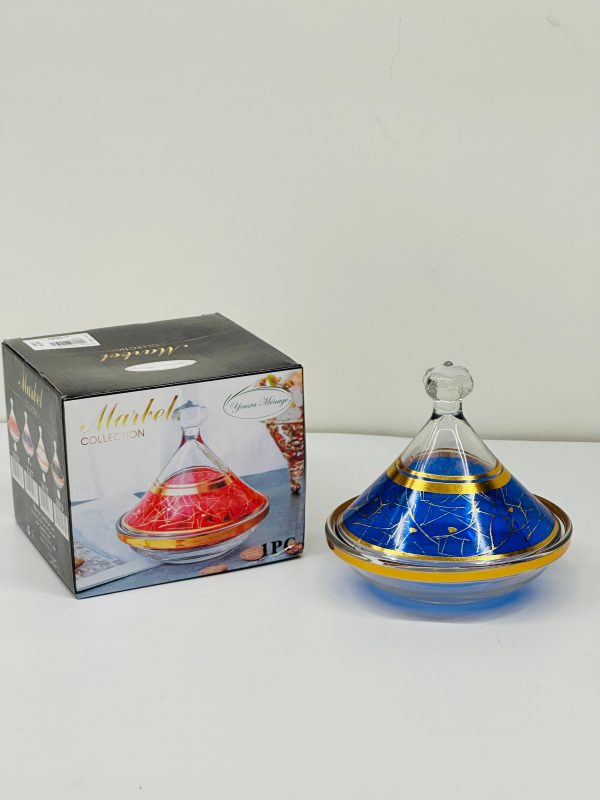 Luxury Glass Candy Jar with Lid