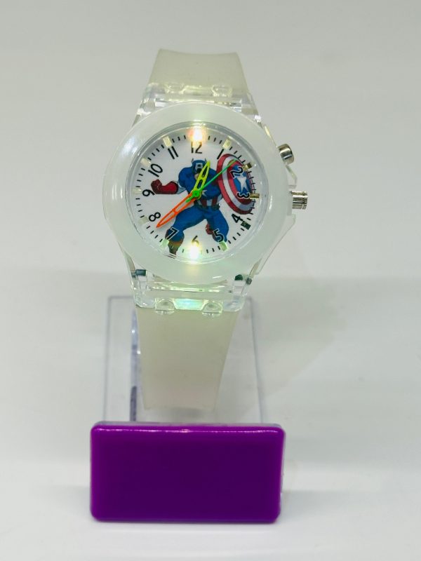 LED Cartoon Hero Kids Wrist Watches - Image 2