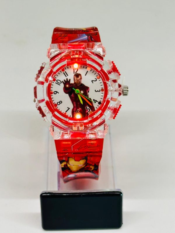 Iron Man LED Light-Up Kids Watches - Image 2