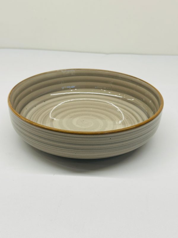 Rustic Stoneware Ceramic Bowl - Image 3