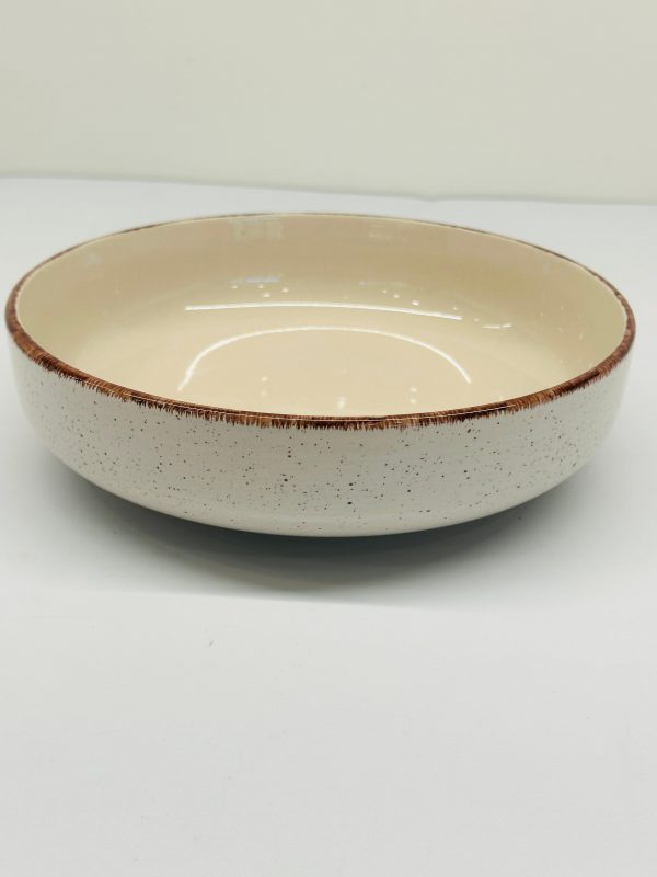 Rustic Stoneware Ceramic Bowl - Image 4