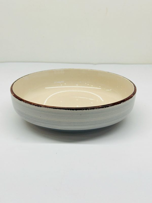 Rustic Stoneware Ceramic Bowl - Image 2