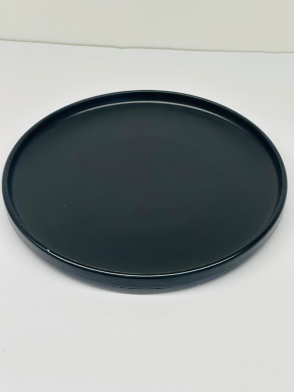 Modern Matte Black Dinner Plate