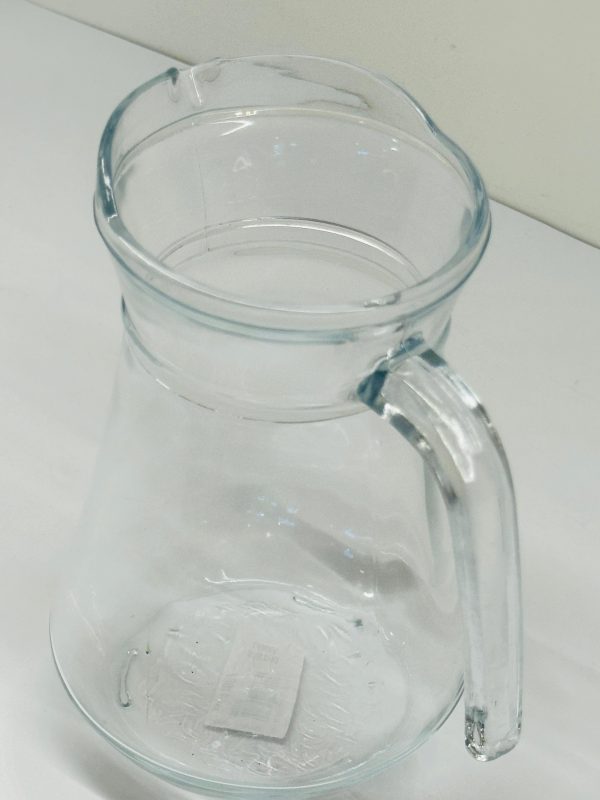 Clear Glass Jug with Handle - Image 2