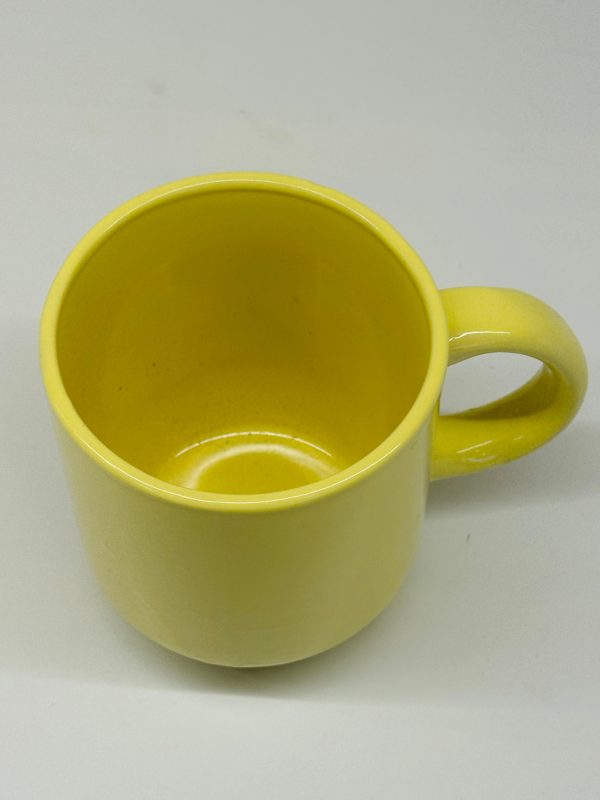 Classic Yellow Ceramic Mug - Image 3