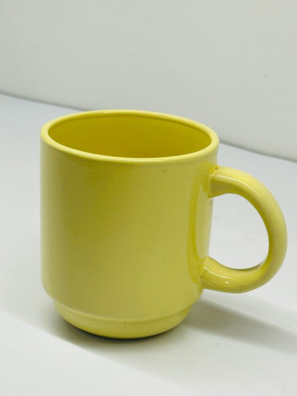 Classic Yellow Ceramic Mug - Image 2