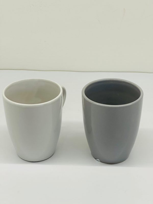 Classic Ceramic Mug (White & Grey)
